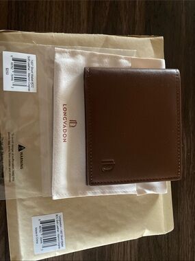 Longvadon Brown Leather Wallet for Men NIP